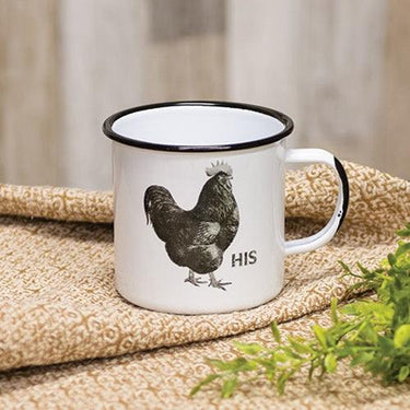 His Chicken Enamel Mug - The Fox Decor